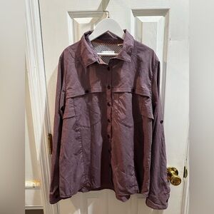 Orvis Men’s Purple Checked Utility Fishing‎ Shirt Outdoors Medium